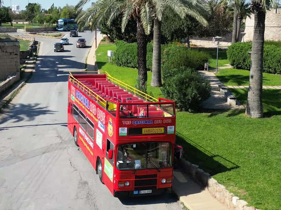 Varosha Ghost Town on a Red Bus